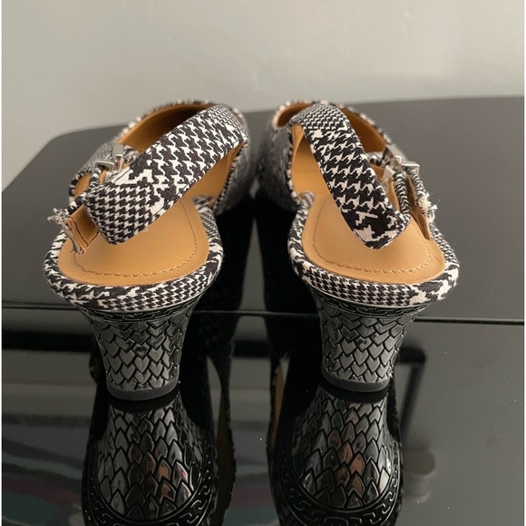 Brand New J. RENEE SLINGBACK MAYETTA PUMPS BLK & WHITE SZ 13 M - Picture 6 of 8